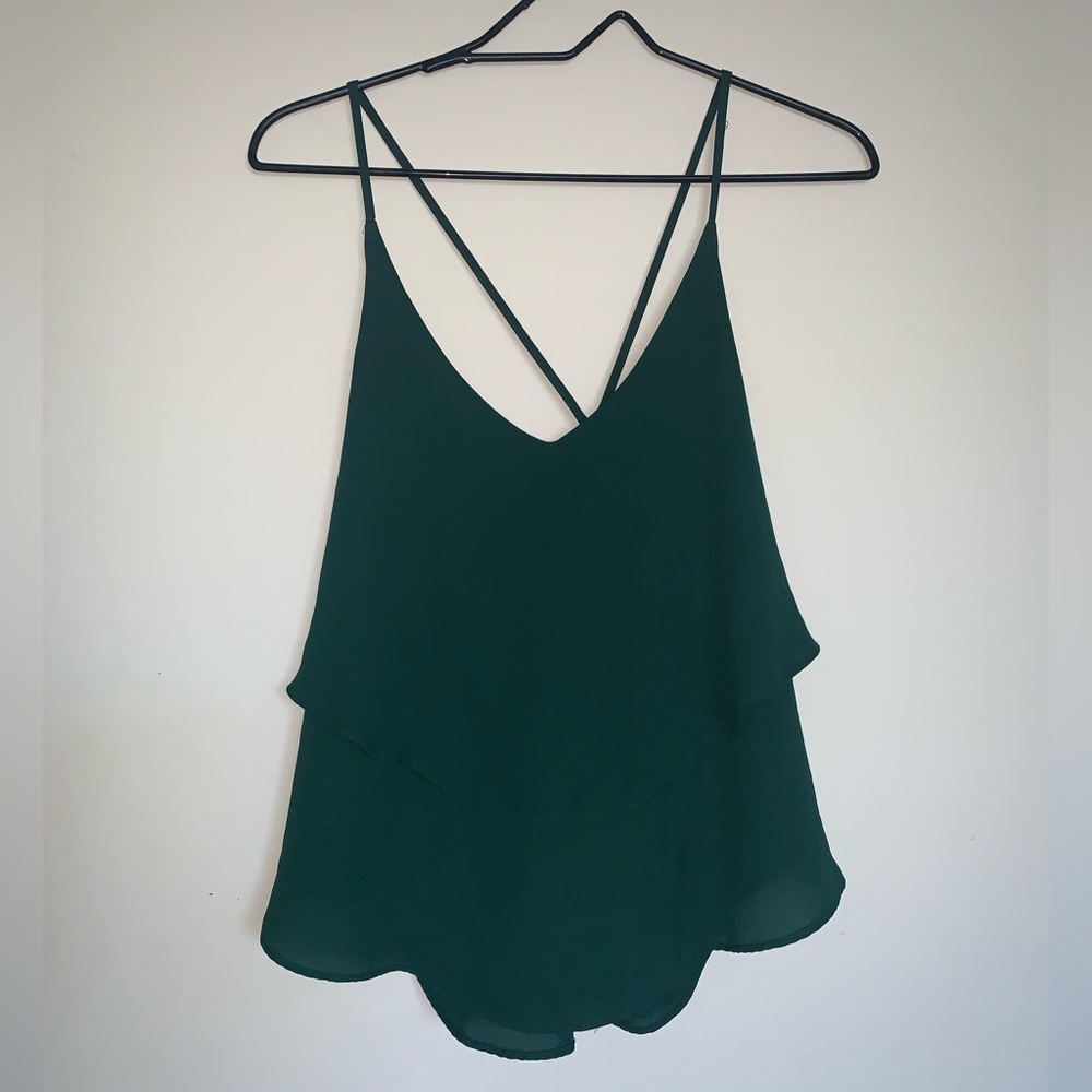 Chiffon Layered Spaghetti Strap Top